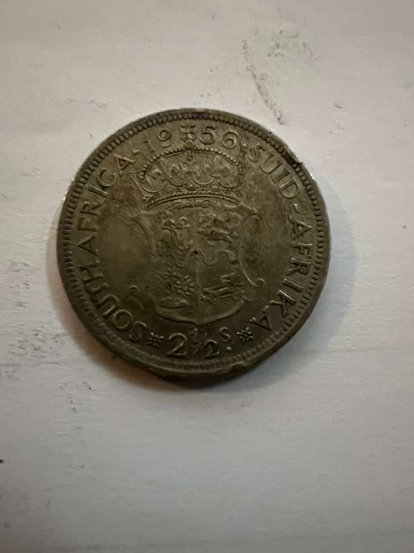 1956 2½ Shillings - Elizabeth II 1st portrait