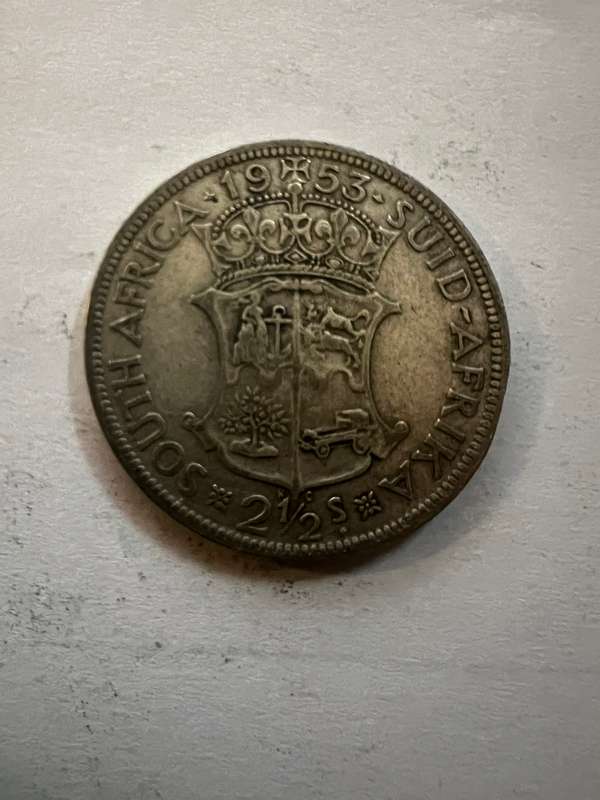 1953 2½ Shillings - Elizabeth II 1st portrait