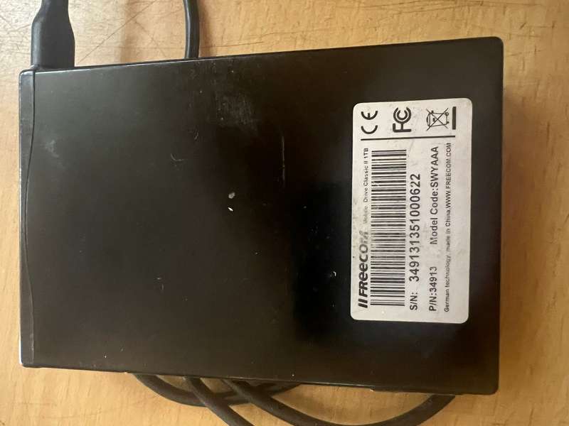 Freecom mobile external HDD 1TB