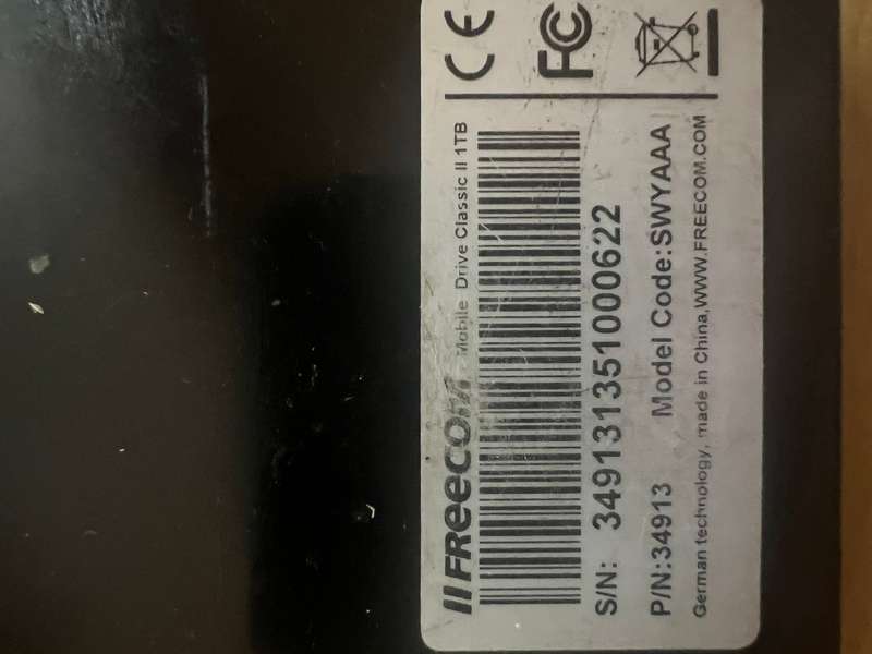Freecom mobile external HDD 1TB