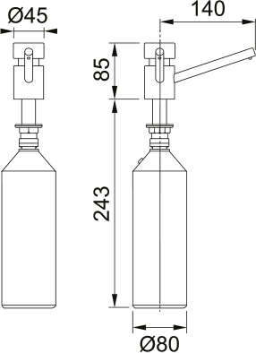 Franke Table-Top Soap Dispenser (SD80)