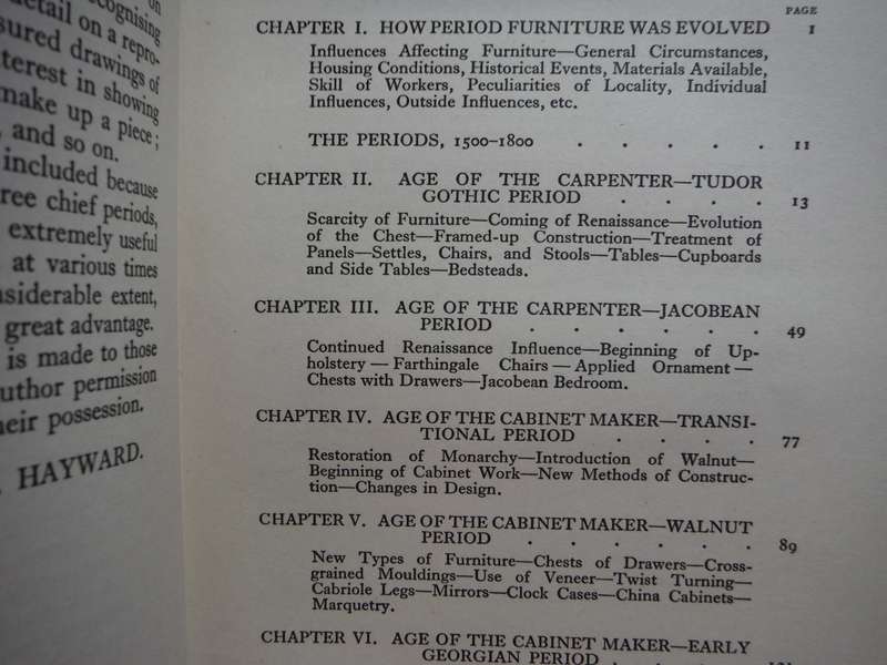 English Period Furniture - Hardcover - Charles H. Hayward - 1950 Edition