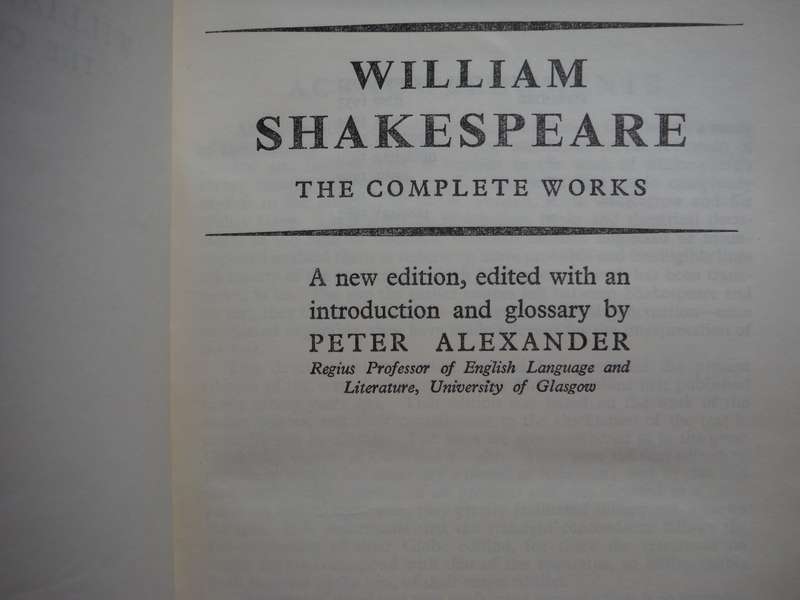 The Complete Works of William Shakespeare - Softcover - The Tudor Edition - 1961