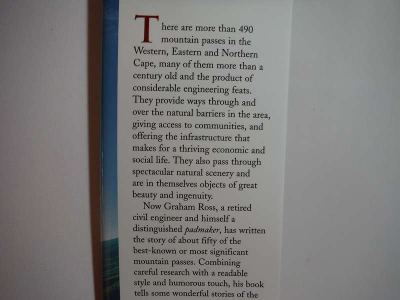 The Romance of Cape Mountain Passes - Hardcover - Graham Ross - 2002 First Edition