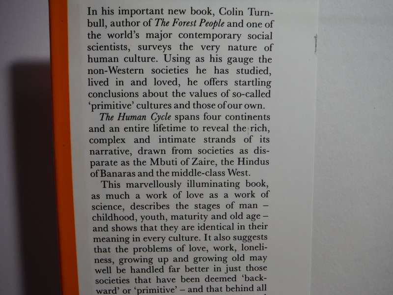 The Human Cycle - Hardcover - Colin M. Turnbull - 1984