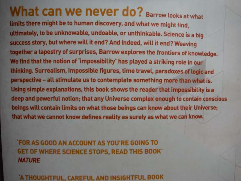 Impossibility : The Limits of Science and the Science of Limits - Paperback