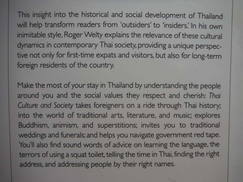 Thai Culture and Society - Hardcover - Roger Welty