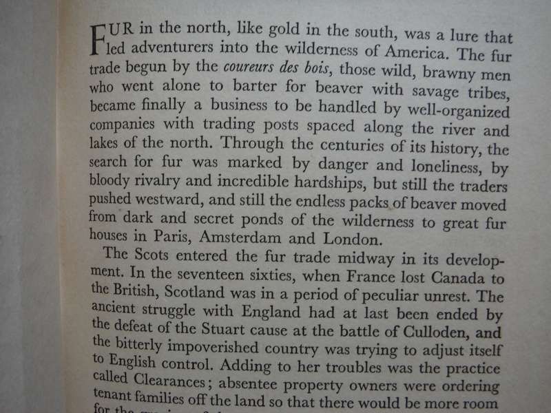 The Scots Fur Traders - Hardcover - Jo Evalin Lundy - 1952