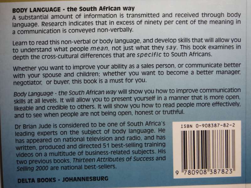 Body Language - The South African Way - Paperback - Dr Brian Jude