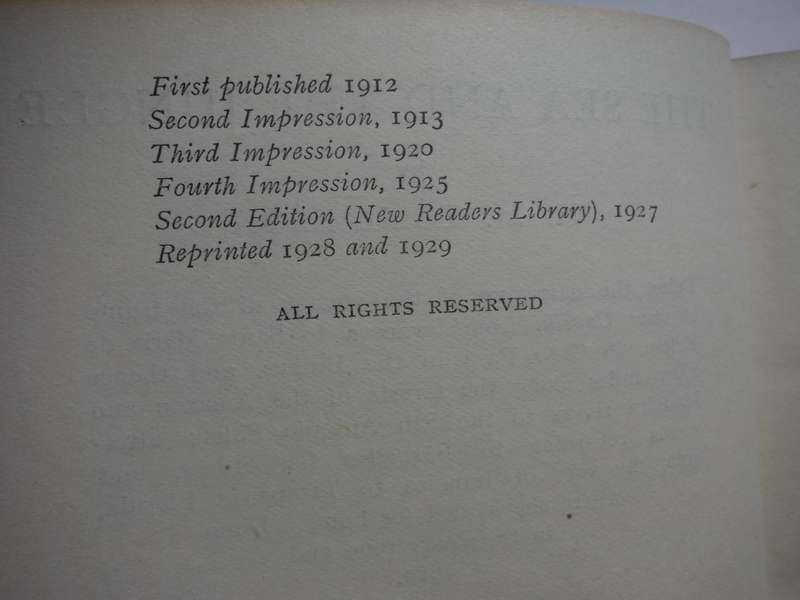 The Sea and the Jungle - Hardcover - H.M. Tomlinson - 1929 Edition