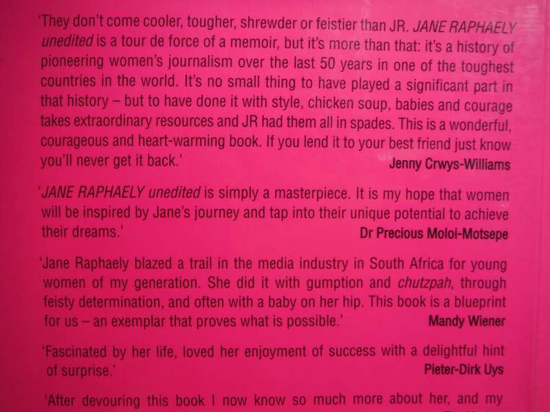 Jane Raphaely Unedited : True Tales of a Fun Fearless Female - Paperback