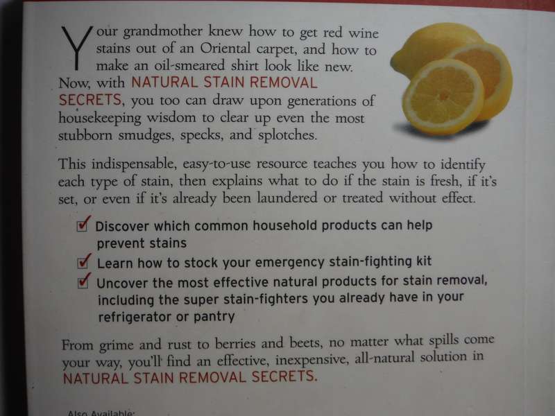 Natural Stain Removal Secrets - Paperback - Deborah L. Martin