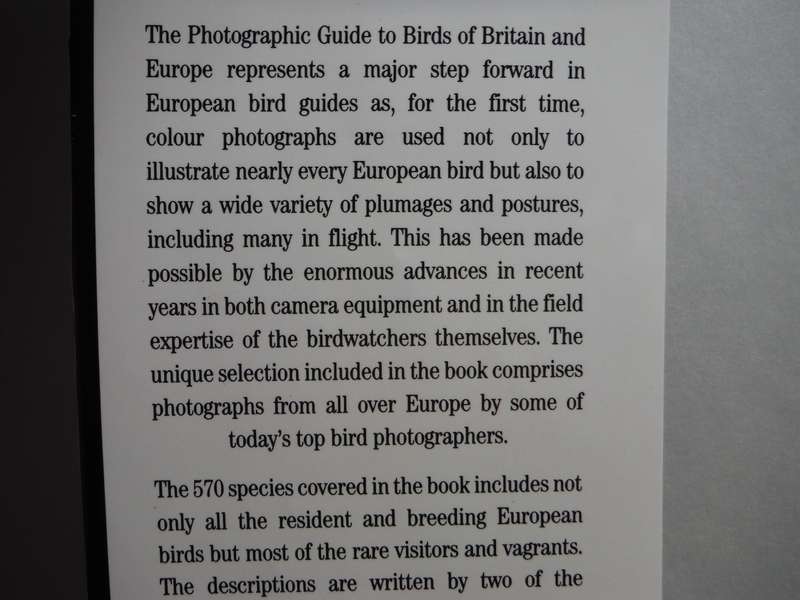 Photographic Guide to the Birds of Britain & Europe - Hardcover - Hakan Delin