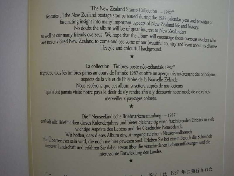 The New Zealand Stamp Collection 1987 - Hardcover with Slipcover and all Stamps Intact
