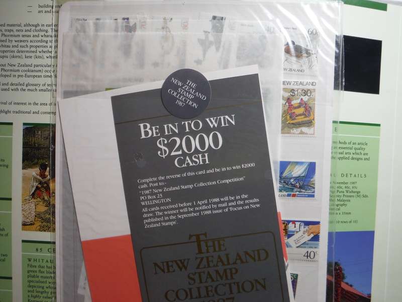 The New Zealand Stamp Collection 1987 - Hardcover with Slipcover and all Stamps Intact