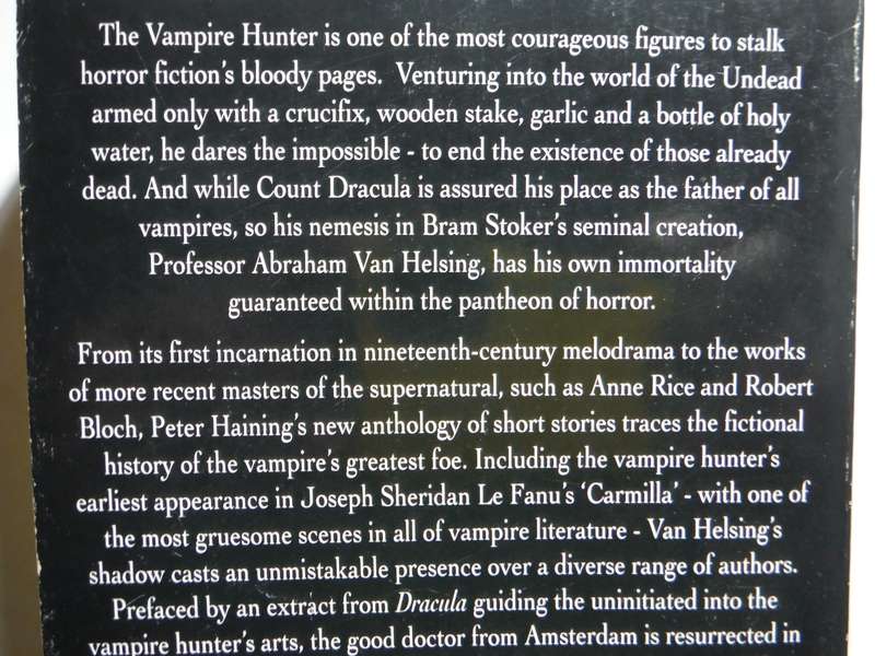 The Vampire Hunters' Casebook - Paperback - Edited by Peter Haining