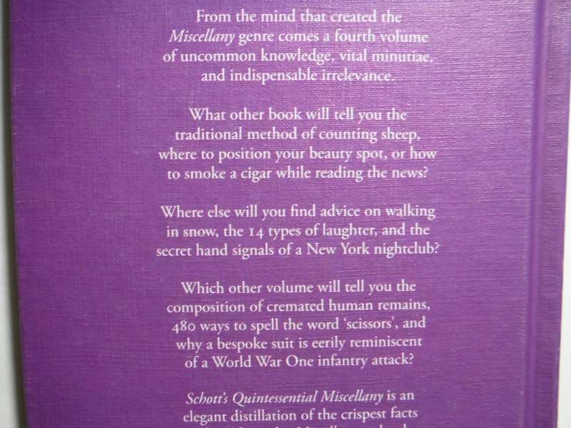 Schott's Quintessential Miscellany - Hardcover - Ben Schott