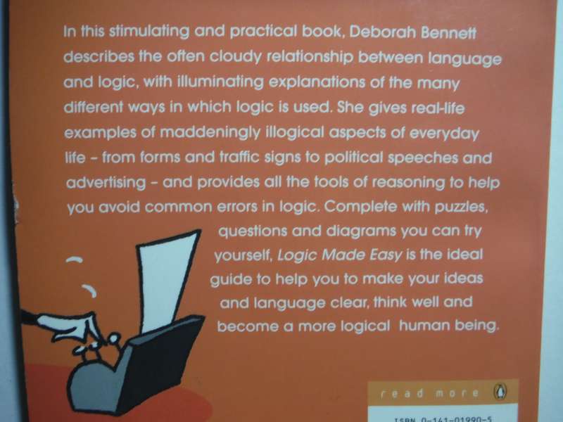 Logic Made Easy - Paperback - Deborah Bennett