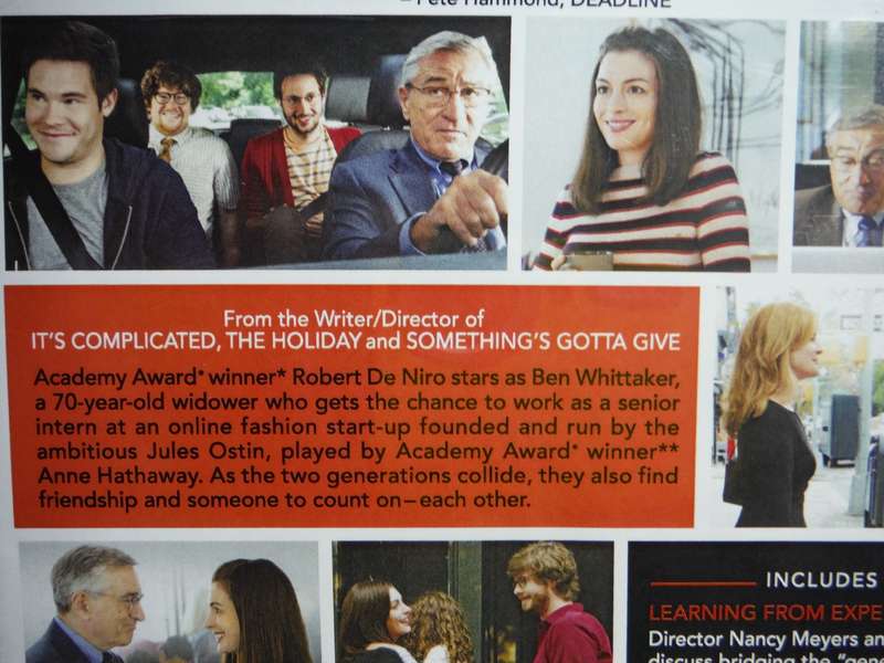The Intern - Robert De Niro - DVD