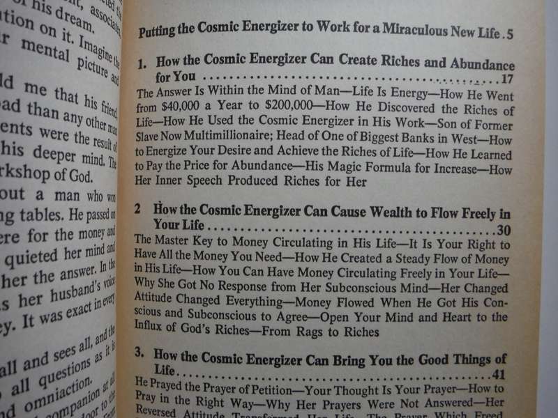 The Cosmic Energizer : Miracle Power of the Universe - Paperback - Joseph Murphy - 1975