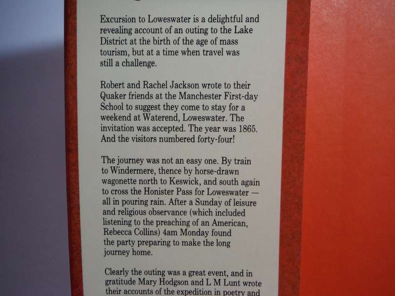Excursion to Loweswater : A Lakeland Visit 1865 - Hardcover - Mary Hodgson