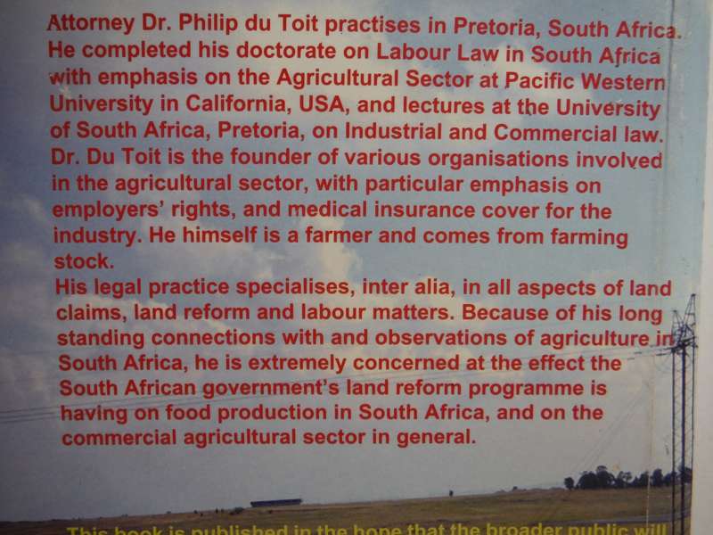 The Great South African Land Scandal - Paperback - Dr Philip Du Toit