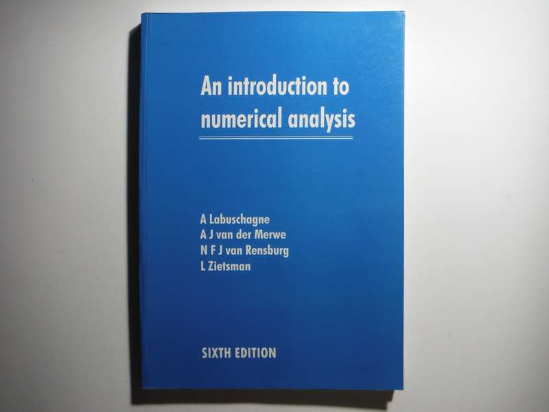 An Introduction to Numerical Analysis - Softcover - A Labuschagne - Sixth Edition