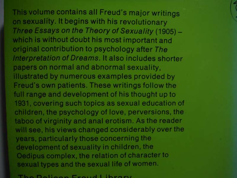 Sigmund Freud 7 : On Sexuality - Paperback - 1977