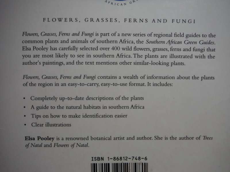 Southern African Green Guide : Flowers, Grasses, Ferns and Fungi - Paperback - Elsa Pooley