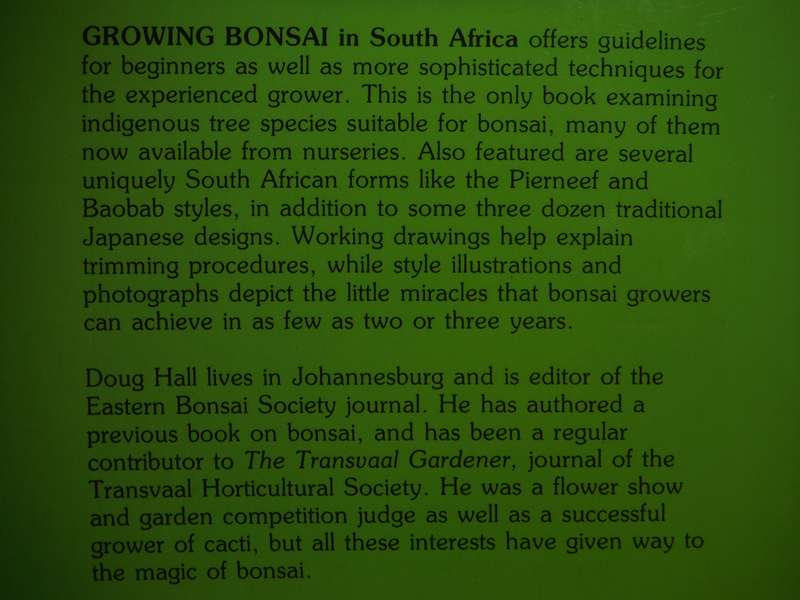 Growing Bonsai in South Africa - Paperback - Doug Hall