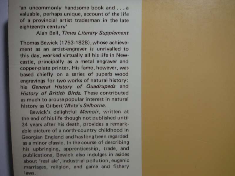Thomas Bewick : A Memoir - Paperback - Iain Bain - 1979