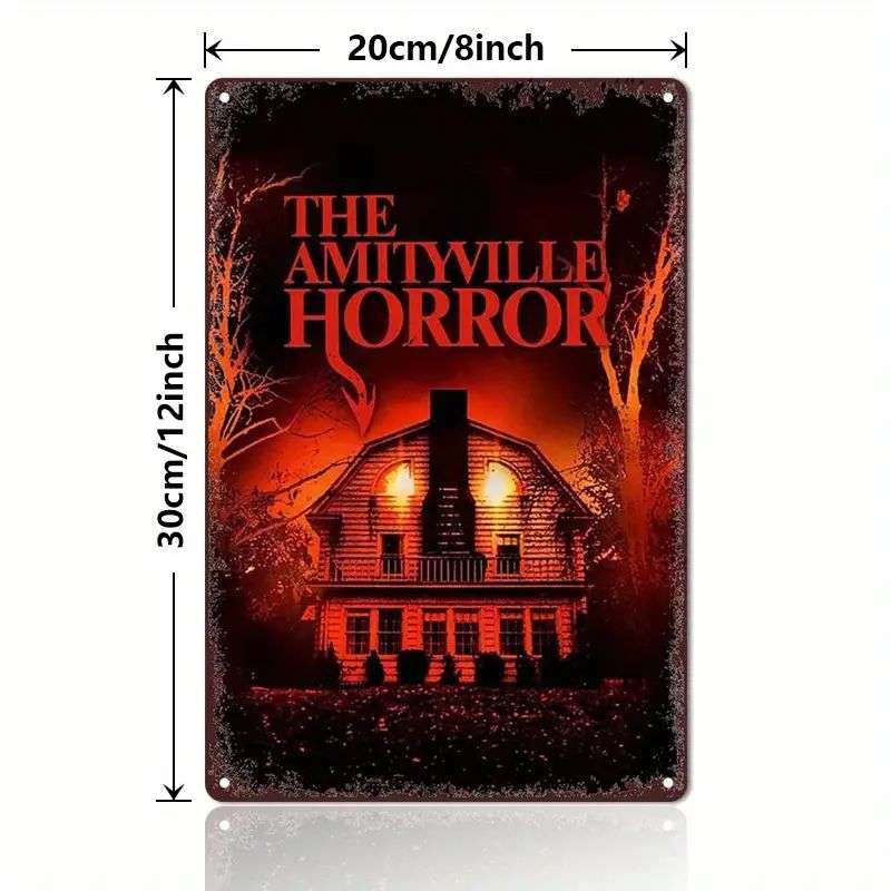 Horror Movie Tin Sign - The Amityville Horror - 30cm x 20cm