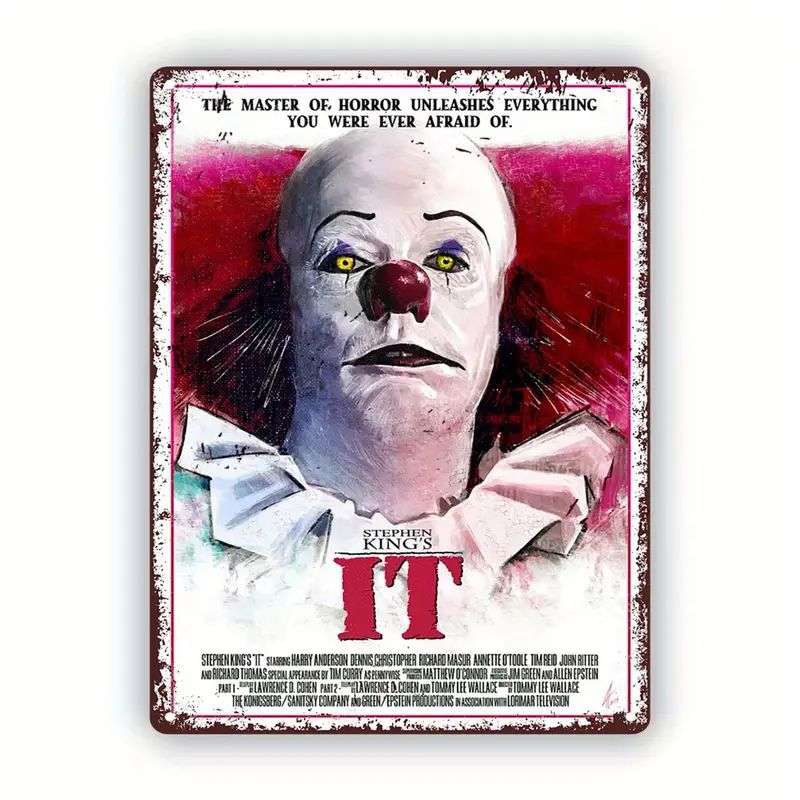 Horror Movie Tin Sign - Stephen King's It - 30cm x 20cm