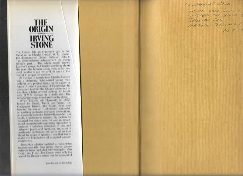 THE ORIGIN- IRVING STONE