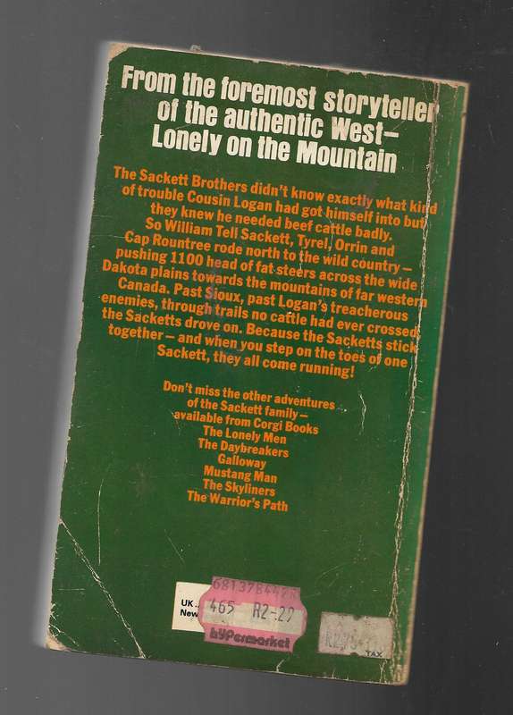 LONELY ON THE MOUNTAN- LOUIS L `AMOUR
