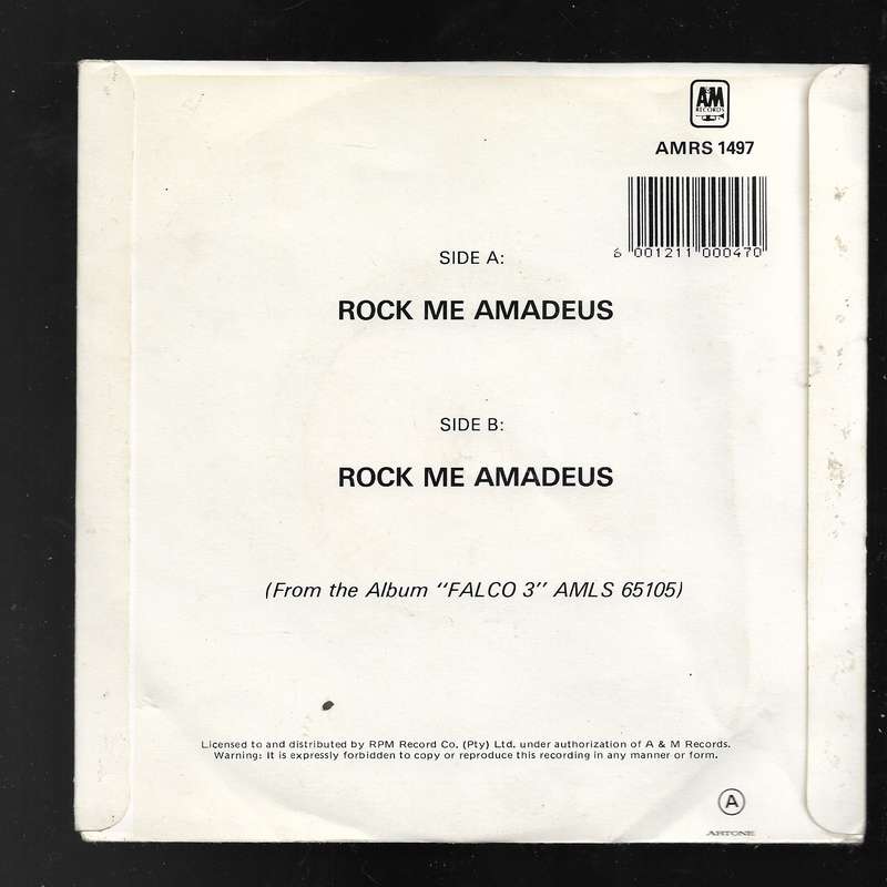 ROCK ME AMADEUS- FALCO (SEVEN SINGLE)