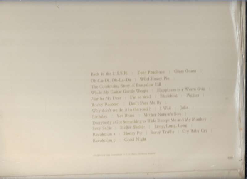 THE BEATLES (LP RECORD)