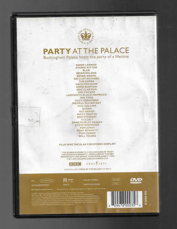 PARTY AT THE PALACE- THE QUEENS CONCERTS, BUCKINGHAM PALACE