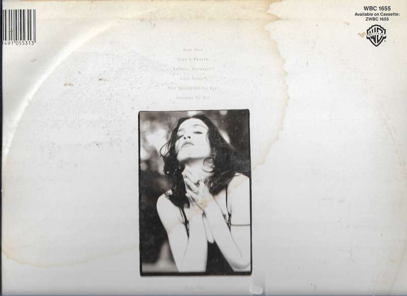 MADONNA- LIKE A PRAYER (LP RECORD)