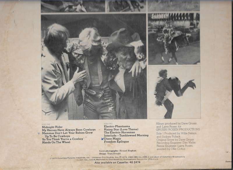 THE ELECTRIC HORSEMAN- FET WILLIE NELSON (LP VINYL)
