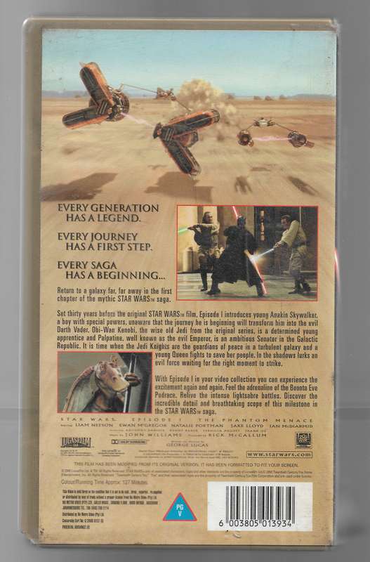 STAR WARS- THE PHANTOM MENACE (VHS)