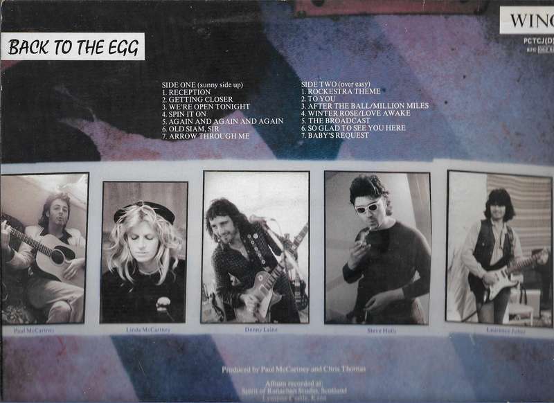 WINGS- BACK TO THE EGG (VINYL LP)