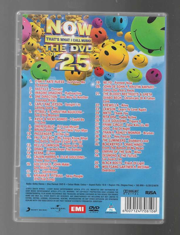 NOW THAT'S WHAT I CALL MUSIC- VOL 25 (DVD)