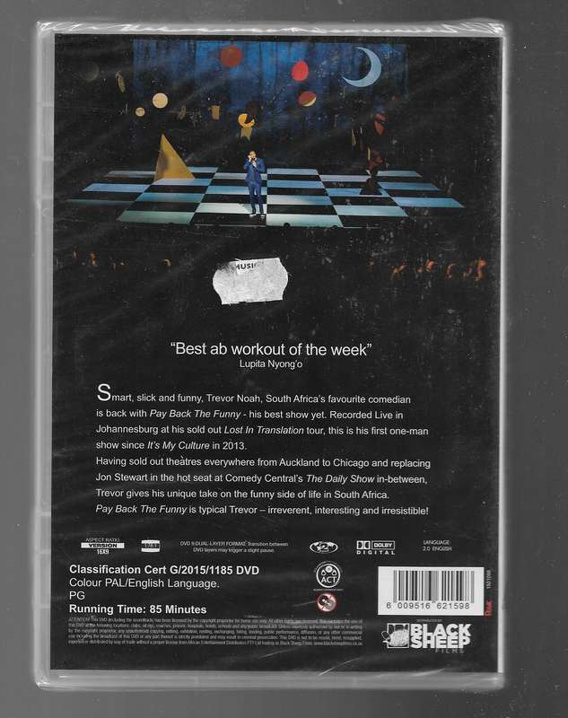 PAY BACK THE FUNNY- TREVOR NOAH (dvd)