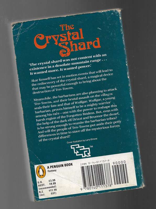 THE CRYSTAL SHARD- R A SALVATORE (forgotten realms)