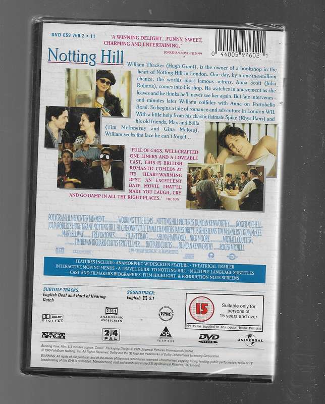 NOTTING HILL (DVD)