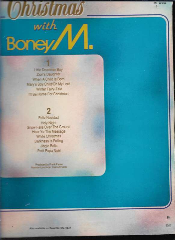 CHRISTMAS WITH- BONEY M (LP VINYL)