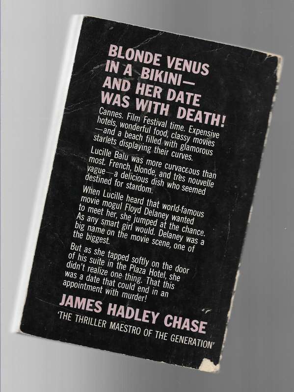 NOT SAFE TO BE FREE- JAMES HADLEY CHASE