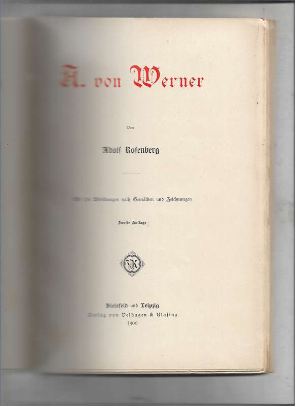 A. VON WERNER- ADOLF ROFENBERG