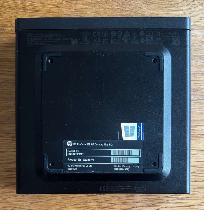 HP ProDesk 400 G6 Desktop Mini PC, Intel Core i5-10500T 2.3GHz ,8GB DDR4 RAM, 256GB SSD